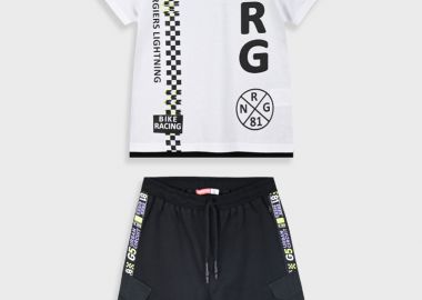 Σετ με τύπωμα για αγόρι | ΜΑΥΡΟ - Energiers - 